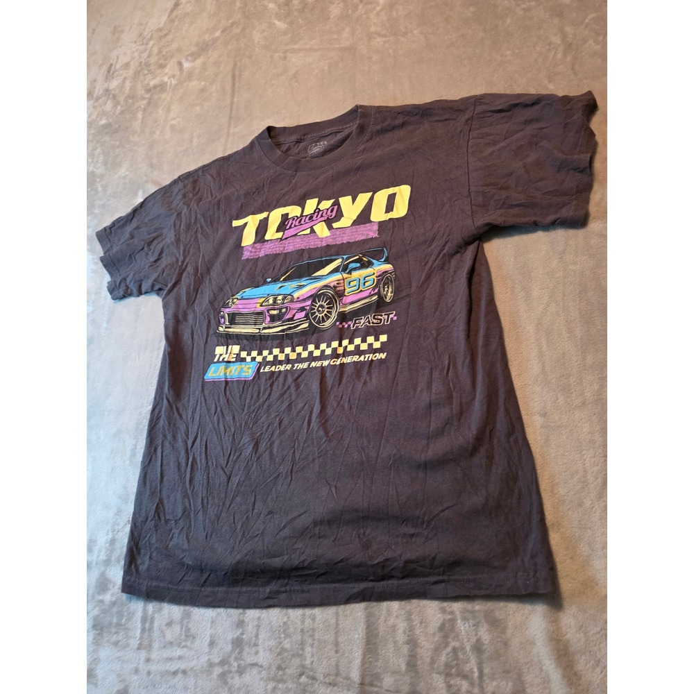 Call Your Mother T-Shirt Mens XL Black Tokyo Racing Graphic Short Sleeve Tee - Picture 2 of 5